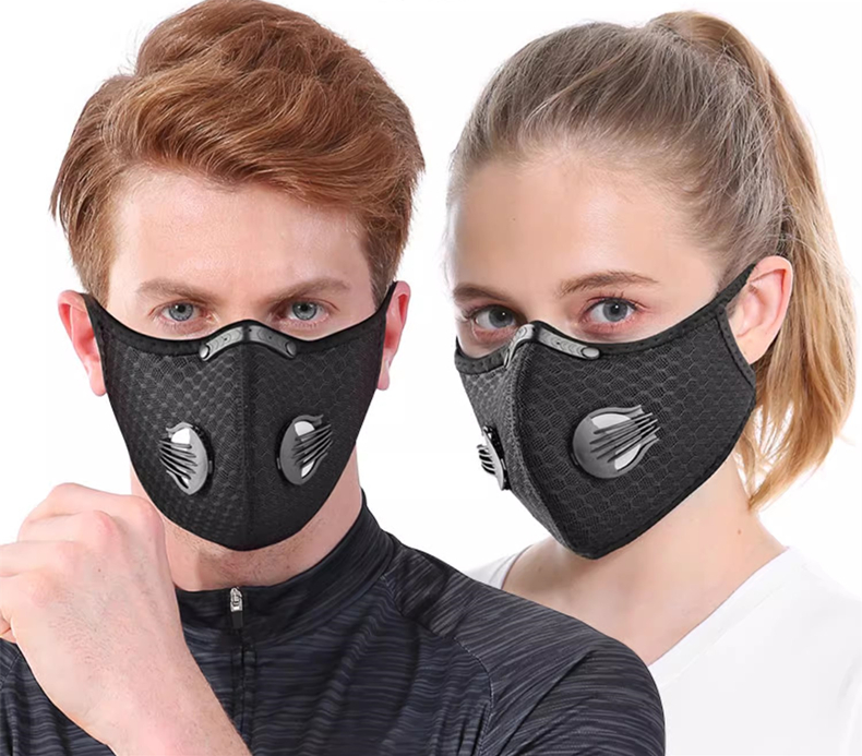 Anti Pollution Mask - Велосипедная маска, спортивная, многоразовая, с возможностью