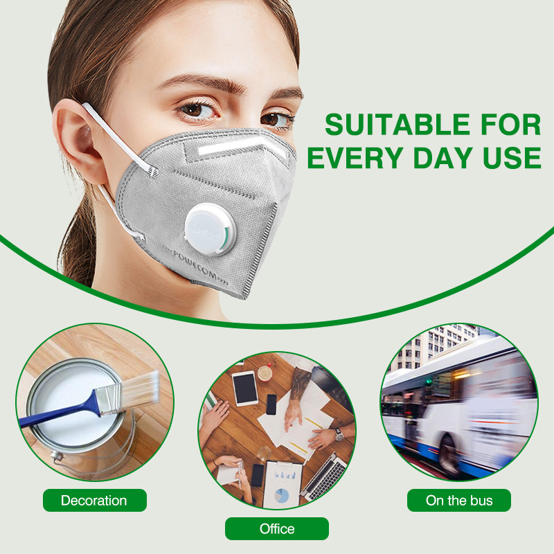 Маски POWECOM KN95 с активиров – обзор и цена Kn95 Respirator Mask